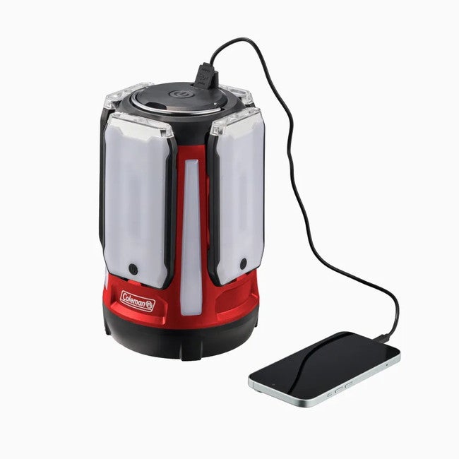 コールマン クアッドマルチパネルランタンレッドライト電灯電気 クアッドマルチパネルランタンplus(レッド) | SHUGAKUSO ONLINE