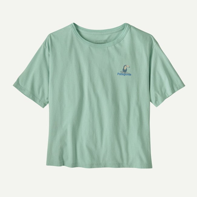patagonia フード付きTシャツ ミントグリーン W's Protect ainforests Easy Cut Tshirt | SHUGAKUSO ONLINE