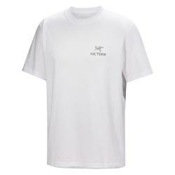 Kagg SL Cotton Bird Word Short sleeve Men's White Light / Black