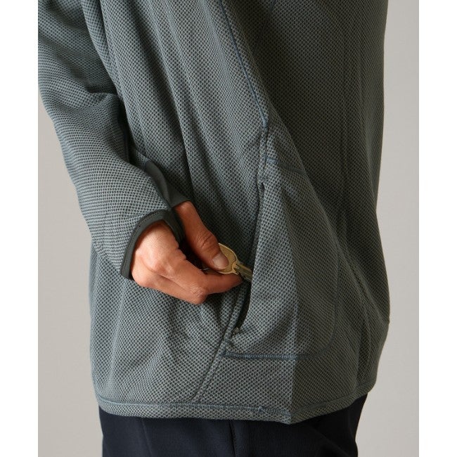 エアメッシュハーフジップ Men 219 Carob