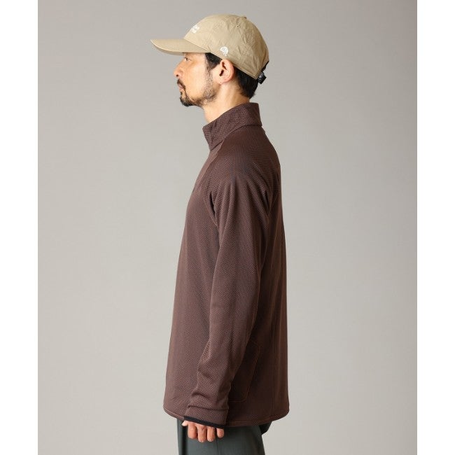 エアメッシュハーフジップ Men 219 Carob