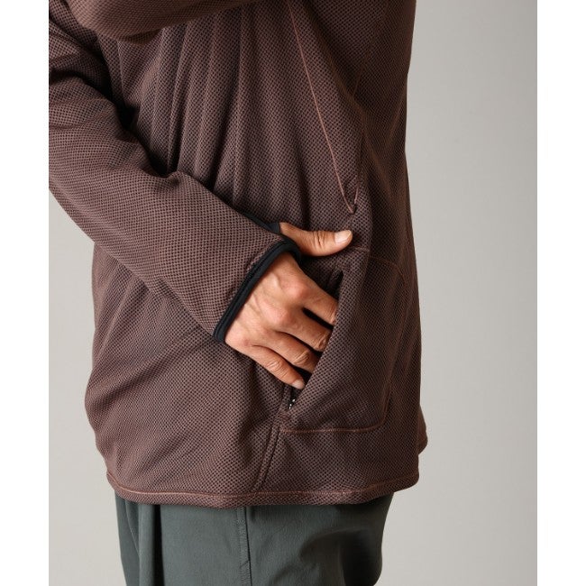 エアメッシュハーフジップ Men 219 Carob