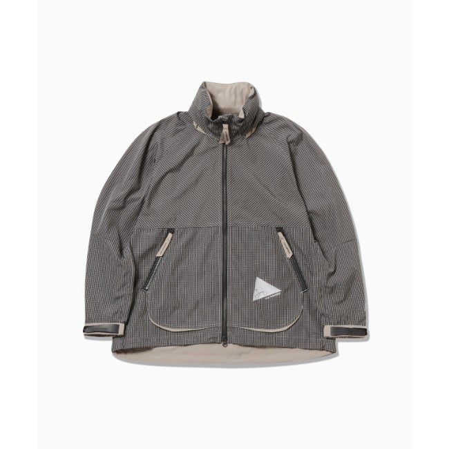 Brompton × reflective rip hoodie gray