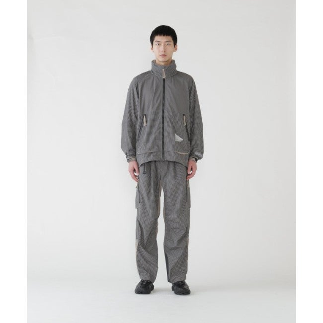 Brompton × reflective rip hoodie gray