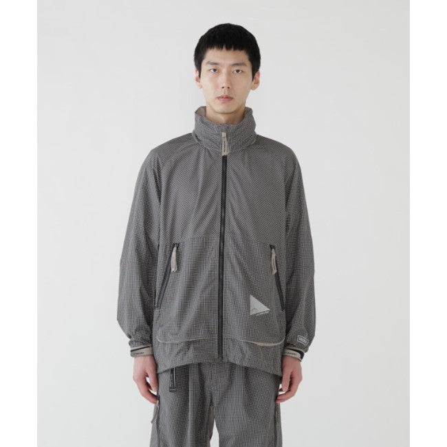 Brompton × reflective rip hoodie gray