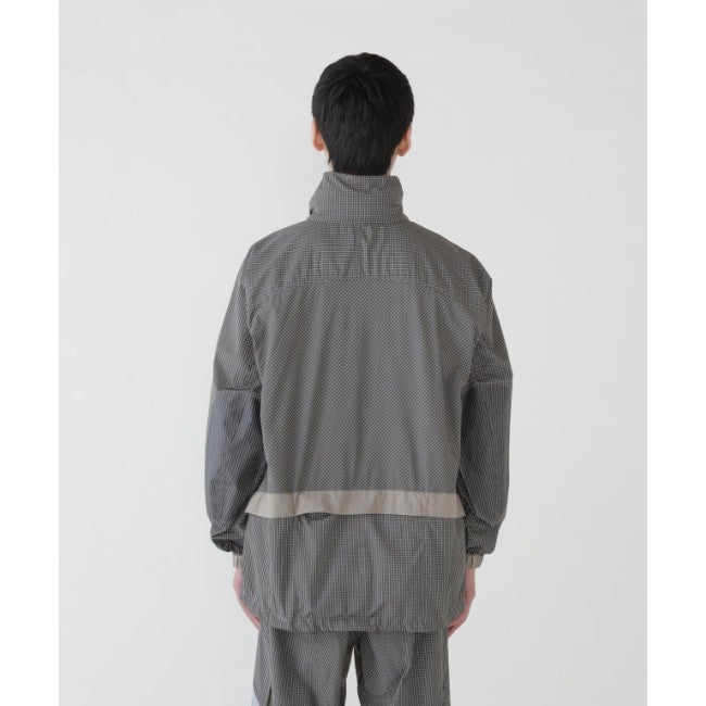 Brompton × reflective rip hoodie gray