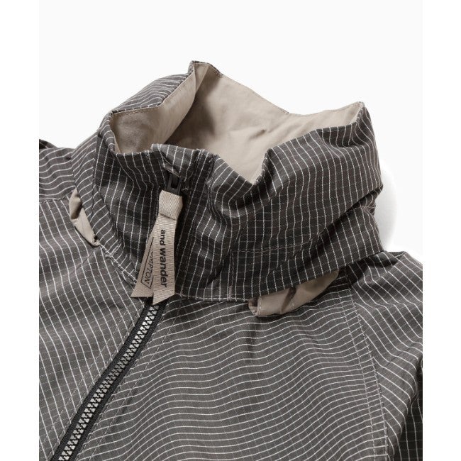 Brompton × reflective rip hoodie gray