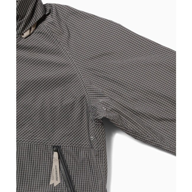 Brompton × reflective rip hoodie gray
