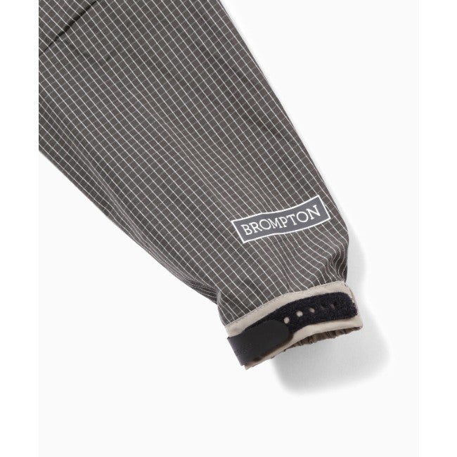 Brompton × reflective rip hoodie gray