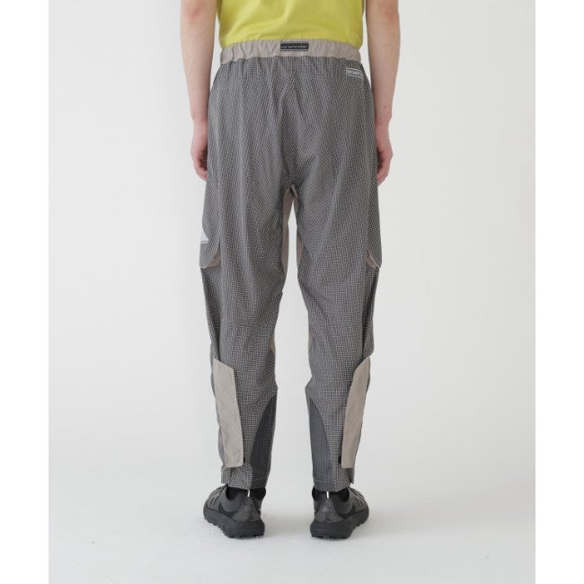 Brompton × reflective rip pants gray