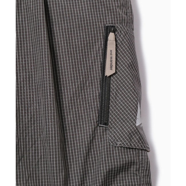 Brompton × reflective rip pants gray