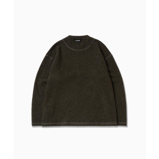 re wool JQ crew neck khaki