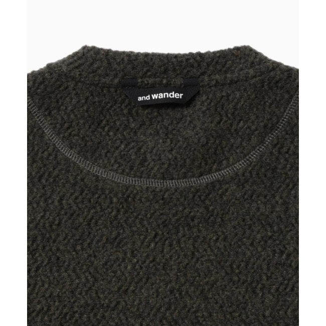 re wool JQ crew neck khaki