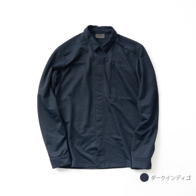ラミースピンニットシャツ ダークインディゴ