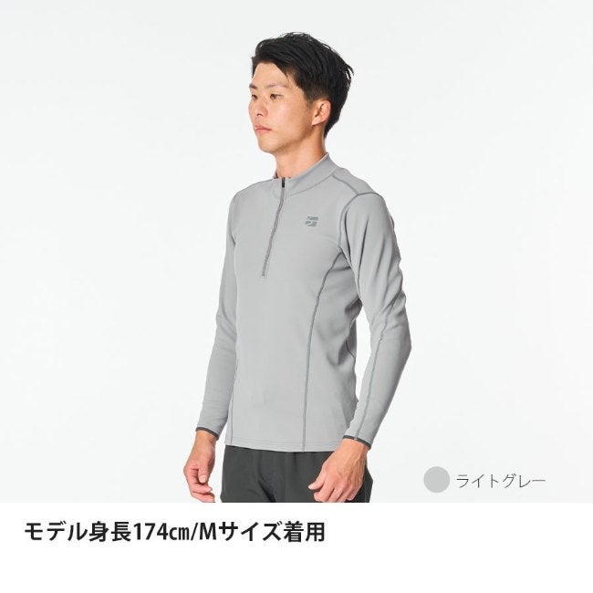 フラッドラッシュジップネック フェザーネイビー