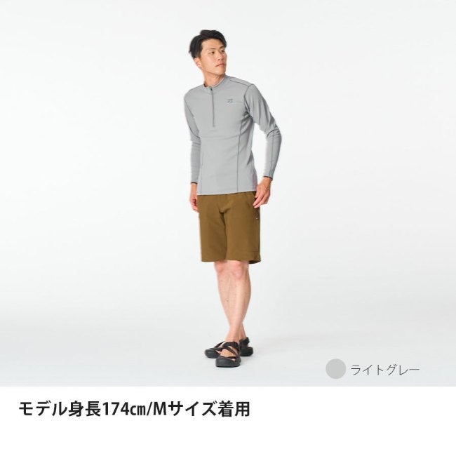 フラッドラッシュジップネック フェザーネイビー