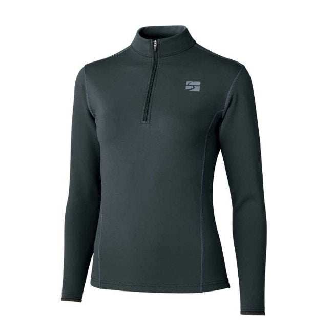 フラッドラッシュジップネック WOMEN'S ダークグレー
