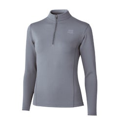 フラッドラッシュジップネック WOMEN'S ライトグレー