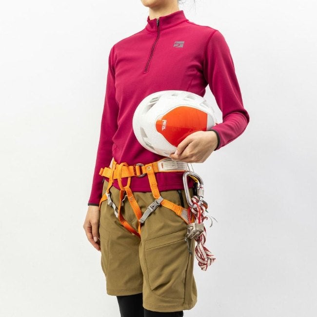フラッドラッシュジップネック WOMEN'S ダークグレー