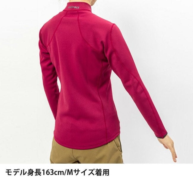 フラッドラッシュジップネック WOMEN'S ダークグレー