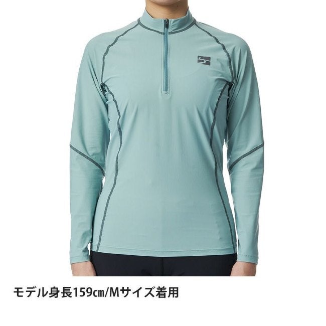 ラピッドラッシュジップネック WOMEN'S ディープブルー