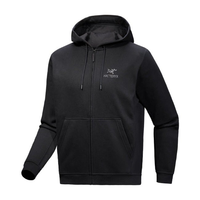 エンブレム フリース フルジップ フーディ メンズ Black