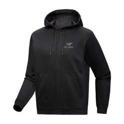 エンブレム フリース フルジップ フーディ メンズ Black