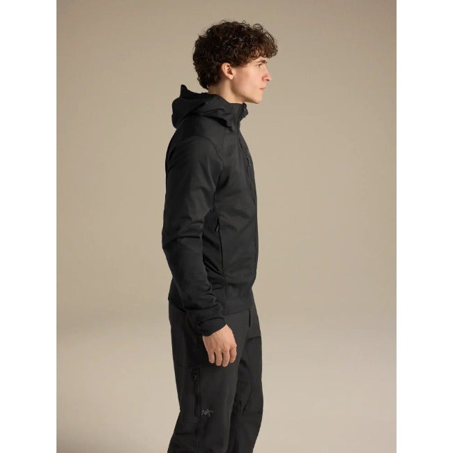 デルタ ハイブリッド フーディ メンズ Black