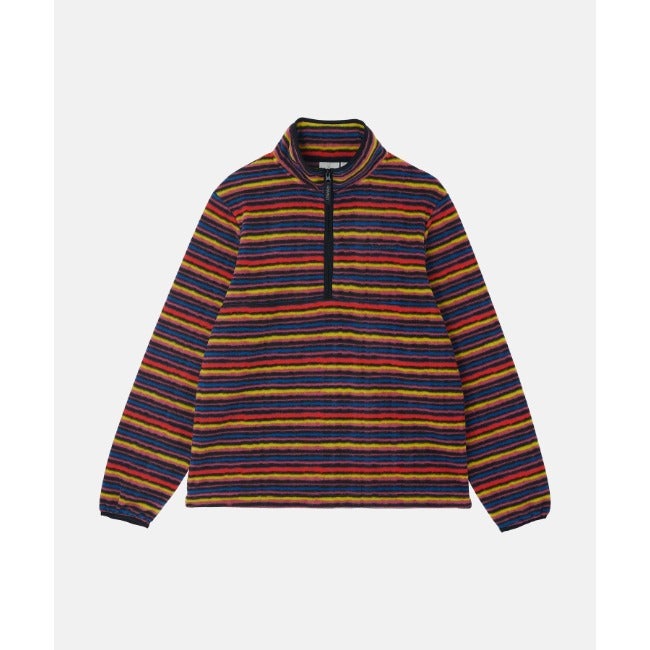THERMAL FLEECE PULLOVER MULTI-STRIPE