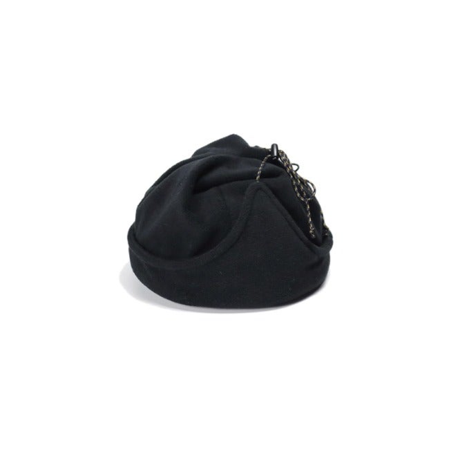 Lock Flap Beanie Black