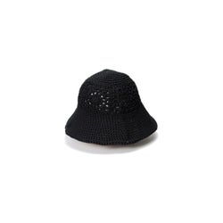 Petal Knit Hat Black