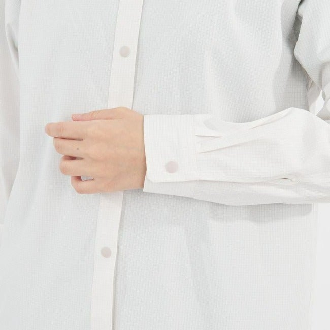 IB CHECK STAND SHIRT LS Women's FOGGY DEW