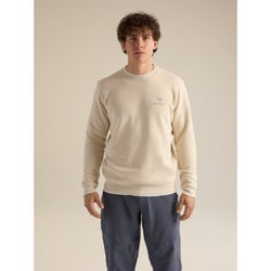 Emblem Fleece Crew Neck Pullover Men's Sea Salt