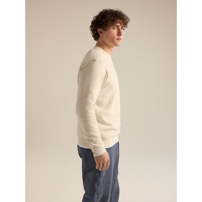 Emblem Fleece Crew Neck Pullover Men's Sea Salt