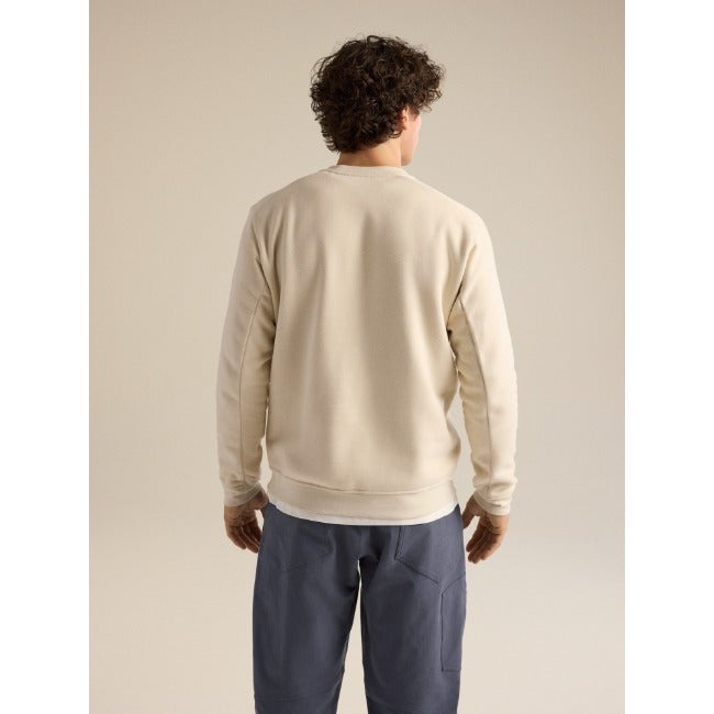 Emblem Fleece Crew Neck Pullover Men's Sea Salt