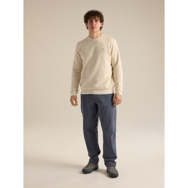 Emblem Fleece Crew Neck Pullover Men's Sea Salt