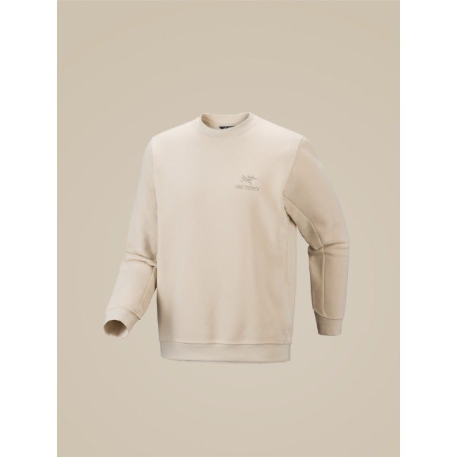 Emblem Fleece Crew Neck Pullover Men's Sea Salt