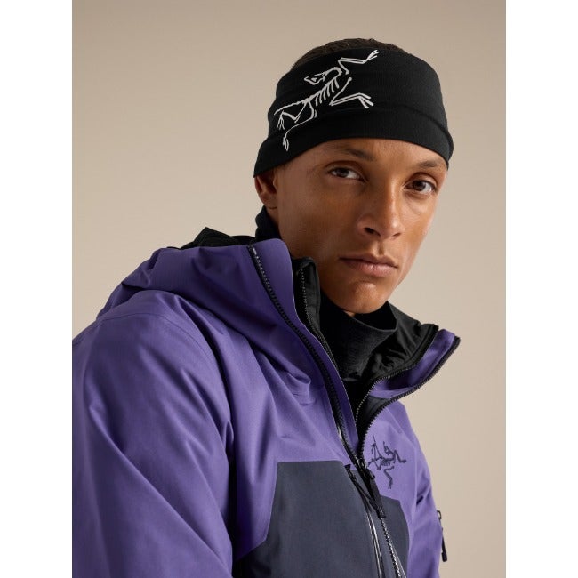 Satoro Merino Headband Black / Arctic Silk