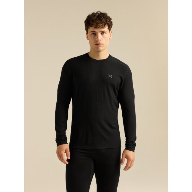 Satoro Merino Wool Crew Neck LS Men's Black