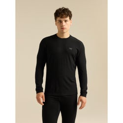 Satoro Merino Wool Crew Neck LS Men's Black