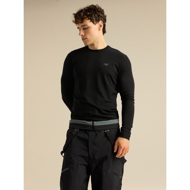 Satoro Merino Wool Crew Neck LS Men's Black