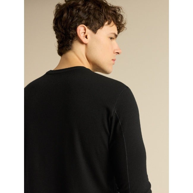 Satoro Merino Wool Crew Neck LS Men's Black