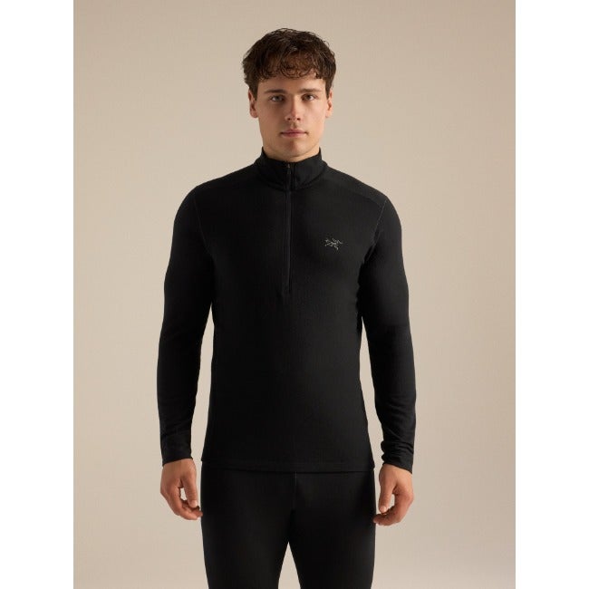 Satoro Merino Wool Zip Neck Men's Black
