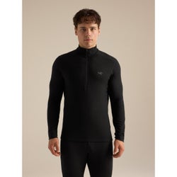 Satoro Merino Wool Zip Neck Men's Black