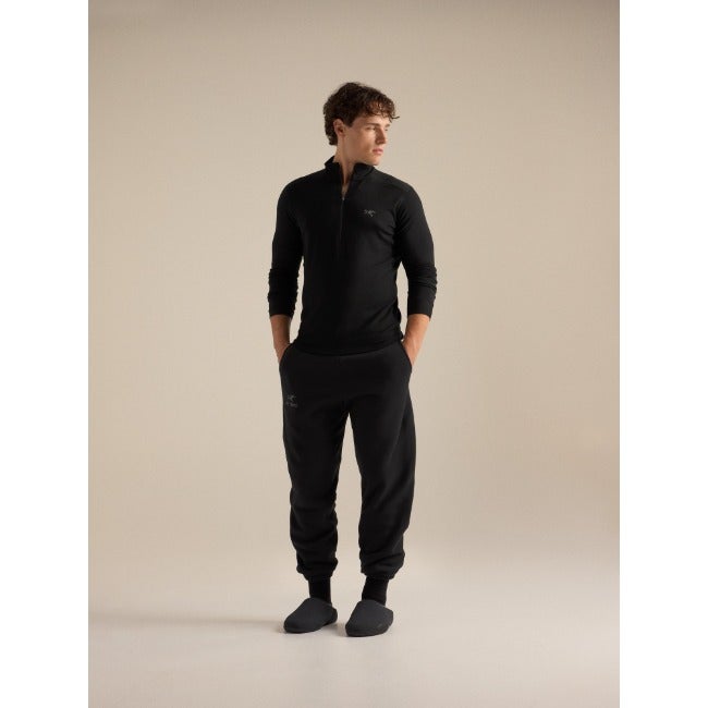 Satoro Merino Wool Zip Neck Men's Black