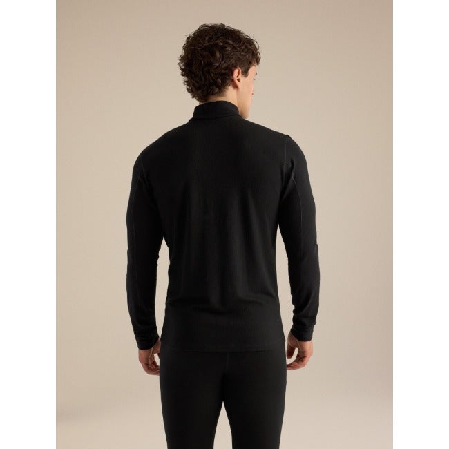 Satoro Merino Wool Zip Neck Men's Black