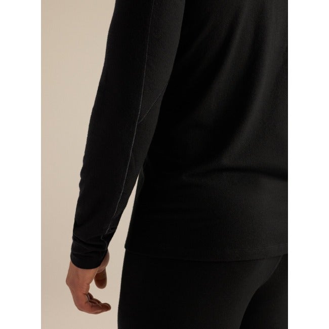 Satoro Merino Wool Zip Neck Men's Black