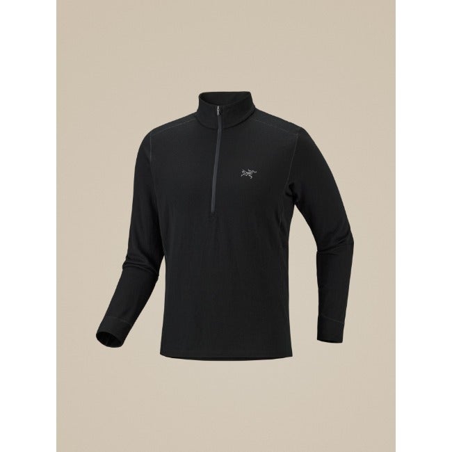 Satoro Merino Wool Zip Neck Men's Black