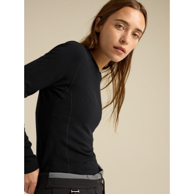 Satoro Merino Wool Crew Neck LS Women's Black