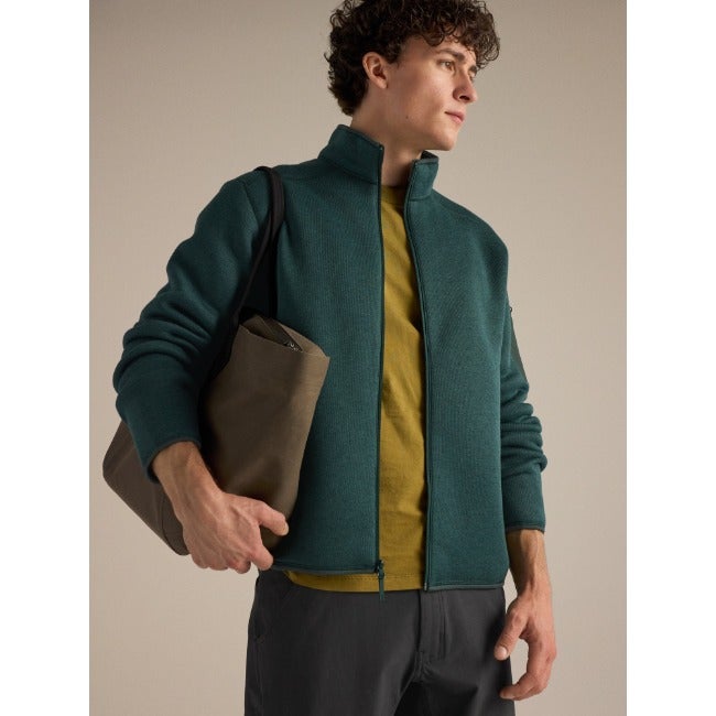 Covert Cardigan Men's Dark Jade Heather